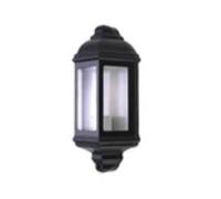 Havendro Modern Black Outdoor Half Lantern Wall Light Garden Porch Lamp Havendro Black