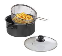 Havendro No Black Marble Non Stick Chip Pan Deep Fat Fryer Cooking Pot Havendro Black