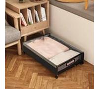 Havendro Organizer Under Bed Storage Container with Wheel in Black Havendro Black