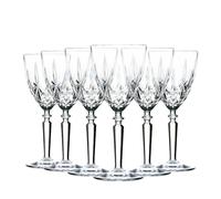 Havendro RCR Crystal 12x Wine Glasses Set Cut Glass Stemware 290ml in Clear Havendro Clear