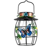 Havendro Solar Butterfly Hanging Lantern IP65 in Black Havendro Black