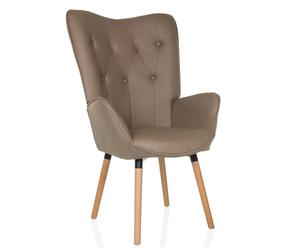HAVENIO I - Upholstered armchair Brown