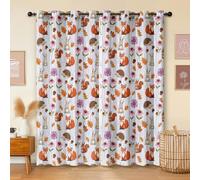 Havenix Woodland Nursery Blackout Curtains for Bedroom Living Room, Cartoon Forest Animals Patterned Curtains 66x72, Thermal Insulated Eyelet Drapes for Windows, 2 Panels