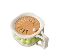 HavenLiving CollapsibleMulti-PurposeColanderStrainerSpace-Saving FoldablePlasticPastaDrainerFruit/Vegetable WashBasketKitchenFilter for SinkCookingSaladPrepSalad Washer Vegetable wash(Brown)