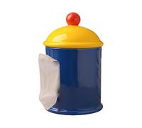 HavenLiving Creative Ceramic Tissue Box with Dopamine-Inspired Lid - Luxury Design for Living Room, Study, and Dining Table for Any Occasion (Spherical fantasy - red, yellow and blue)