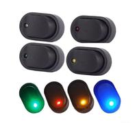 HavenlyCove 4PCS 12V 30A LED Rocker Switch SPST, Multi-Color for Car Truck Boat RV Motorcycle
