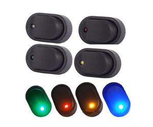 HavenlyCove 4PCS 12V 30A LED Rocker Switch SPST, Multi-Color for Car Truck Boat RV Motorcycle