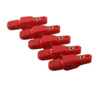 HavenlyCove 5pcs Fishing Snap Release Clips with Heavy Tension Adjustable Line for Weight Planer Board, Downrigger, Kite, and Trolling Fishing Applications (red)