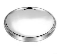 HavenlyCove Insulated 304 Stainless Steel Dinner Plate, Double Wall Heat Retaining Stackable Serving Dish for Hot Food, Silver Finish(20 Cm)