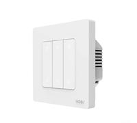 HavenlyCove Smart Dimmer Switch for Zigbee 3.0, 1-3 Gang Light Dimming Control with APP and Voice Assistant Compatibility, 90-250V AC, Grey/White(white 3 Gang)