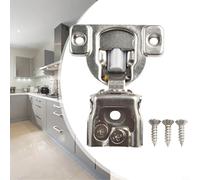 HavenlyCove Soft Close 6 Way Adjustable Hinge for Kitchen Cabinet Overlay Doors with Concealed Mount and Steel Components for Quiet Closure (1inch)