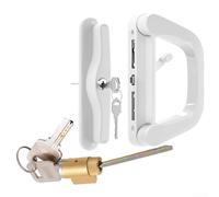 HavenlyCove Zinc Alloy Patio Door Handle Set with Key Lock for Sliding Glass Doors Replacement Hardware for Standard Door Systems (Unilateral)