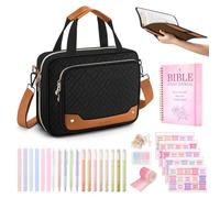 HavenMinds black BIBLE JOURNALING KIT Bible Cover for Women