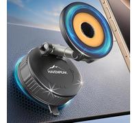 HAVENPEAK 360° Rotating Magnetic Phone Holder | Ultra Strong Vacuum Suction with Adjustable Cup | Use in Car, Gym, on Mirrors | Compatible with iPhone & Android Smartphones