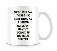 Haven't Worked in Tech Support, Funny Customer Service & Technical Support Representative Gifts for Coworker, Colleague, Partner, Coffe,Tea Mug Unique 11oz White Ceramic Mug.