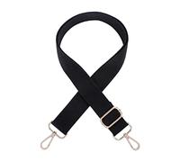 Haveratio 55in Handbag Shoulder Strap Replacement Woven Strap for DIY Purse Crossbody Bag Messenger Bag Adjsutable Strap with Hook Black