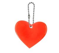 Haveratio Reflective Heart PVC Keychain Tags, Bright for Bag Backpack Pendant for Kids Adults Clothing Bag
