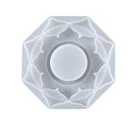 Haveratio Resin Candle Holder Silicone Moulds Tealight Resin Mold Lotus Candlestick Epoxy Casting Mould for DIY Jewelry Box