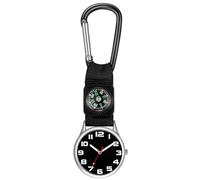 Haveratio TINGB Portable Clip On Watches Backpack Carabiner Watch Nurse Watches with Pocket Carabiner Clip Sports Hiking Watches