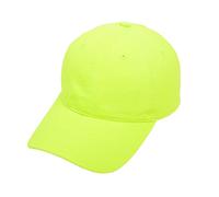 Haveratio Unisex Fluorescent Neon Safety Baseball Cap Bright Solid Color High Visibility Outdoor Sunscreen Hip Hop Snapback Hat Yellow