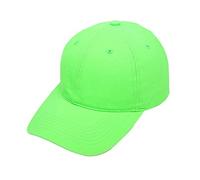 Haveratio Unisex Fluorescent Neon Safety Baseball Cap Bright Solid Color High Visibility Outdoor Sunscreen Hip Hop Snapback Hat Green
