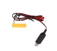 Haveratio USB 5V to 1.5V LR6 AA Dummy Battery AA Battery Eliminators Cable Replace 1Pcs 1.5V AA Batteries for LED Light Electronic