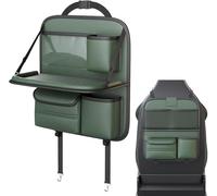 HAVERN Car Seatback Organiser for Dacia Duster, Multifunctional Car Back Seat Organiser with Folding Table Backseat Organiser,Green/D