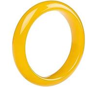 HAvern Jade Bracelet Natural Yellow Jade Bangle Bracelet for Women, Chinese Style Elegant And Classical Lucky Jade Bangle, Yellow Chalcedony Agate Bracelet, With Jewelry Box, 54-64mm (nul