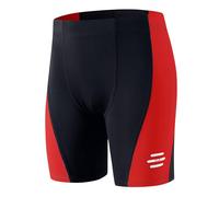 Havideto Boys Jammer Swimming Trunks Safety Reflective Strip UPF 50+ Chlorine Resistant Endurance Kids Training Swim Shorts with Adjustable Drawstring Age 5-14
