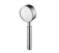 Havilah Pressurized Shower Head - Removable and Washable 304 Stainless Steel Round Pressurized Handheld Shower Head, Size: 80mm (Silver)