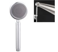 Havilah Water-Saving Round Aluminum Shower Head - Space Aluminum High Pressure Handheld Shower Head, 23 × 8.2 × 2 cm (Silver)