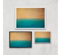 Having A Dip Giclee Art Print - A3 - Wooden Frame