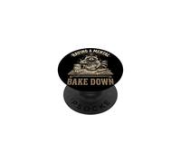 Having A Mental Bake Down Cowboy Raccoon Baker Baking Lover PopSockets Adhesive PopGrip