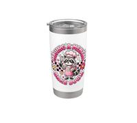 Having A Mental Bake Down Funny Raccoon Baker Baking Lover Stainless Steel Insulated Tumbler
