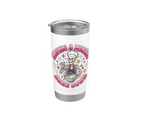 Having A Mental Bake Down Funny Skeleton Baker Baking Lover Stainless Steel Insulated Tumbler