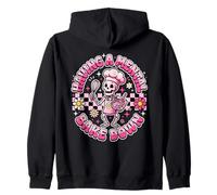 Having A Mental Bake Down Funny Skeleton Baker Baking Lover Zip Hoodie