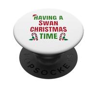 Having A Swan Christmas Time Family Reunion Name PopSockets Adhesive PopGrip