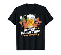 Having The Wurst Time and Loving It Funny Oktoberfest T-Shirt