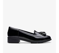 Clarks Women's Havisham Edge Loafer, Black Pat, 7.5 UK