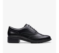Clarks Havisham Oak Leather Shoes in Black Size 7