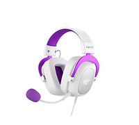 havit Headphone Headphone HV-H2002d Purple, Gamer, with Microphone, 53mm Speaker, 3.5mm Plug: Compatible with XBOX ONE and PS4, HV-H2002d Color Purple and White