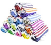 HAVLULAND Beach Towels 6 Pack, Turkish Beach Towel Oversized, 40"x 72" 100% Cotton, Super Absorbent, Pool Towels, Bath Towels, Sand Free Beach Towel, Extra Large, Lightweight, Soft, Travel Towels