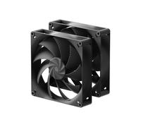 HAVN H18 Dual Pack 180mm High-Airflow PC Fans - Ultra-Thick 40mm Frame, 164.63CFM Airflow, FDB, Quiet 35dBA Operation, Loopin Daisy-Chain Cables - Black