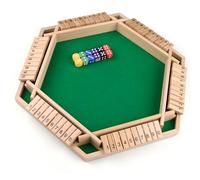Havnidy Shut The Box Game 6 Player Wooden Table Game,Classic Dice Games,Travel Game,Wooden Math Traditional Pub Board Dice Game, Traditional Family Board Games Holiday