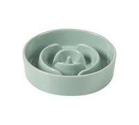 Havniva Ceramic 0.9 Cup Dog Bowl Slow Feeder for Small Dog, 6.1inch Pet Puzzle Slow Feeder, Stop Bloat, Preventing Choking(1 Bowl-Light Green)