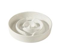 Havniva Ceramic 8.2inch Dog Bowl Slow Feeder for Medium and Large Dog, Pet Slow Dish, Stop Bloat, Preventing Choking(Single Bowl, Vanilla White)