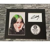 Havoc - Billie Eilish Limited Edition Signed Autograph Display Print - 8x6 Inches - Mounted and Ready to be Framed - Autograph Art Green V5