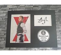 Havoc Florence Pugh - Yelena Belova - Black Widow - Limited Edition Signed Autograph Display - 8x6 Inches - Mounted and Ready to be Framed