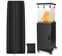 havyduti Square Tower Patio Heater Covers, Heavy-Duty and Weather-Resistant Oxford Fabric, Waterproof, Dust-Proof, -Proof, Windproof, with Zipper and Storage Bag, Snow