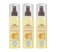 Hawa-Iian Tropic Silk Hydration, Dry Oil Mist Spray, Protective Weightless Oil, Lightweight Sunscreen, Non-Greasy, UVA & UVB Protection, SPF-15, 150ml (3 Pcs)